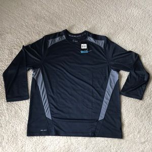 Nike Men’s Dri-Fit Long Sleeve Training Tee Navy XXL